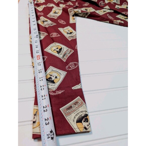 NEW Jack Daniels No. 7 Black Pearl Snap Shirt MEDIUM All Over Print Western NWT - Picture 11 of 11